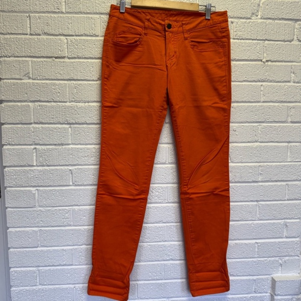 Frankie Morello Vibrant Orange Skinny Jeans